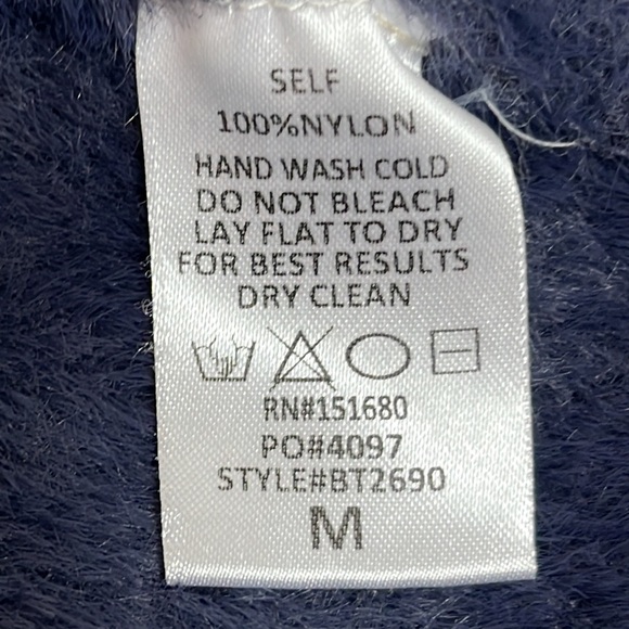 Stories Shevron Round Neck Soft Sweater Women Size M - Picture 7 of 8